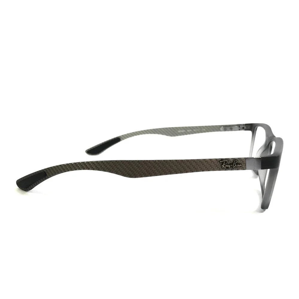 Ray-Ban Eyeglasses Frames RB8901 5244 Demi Gloss Gray Carbon Fiber 55-17-145